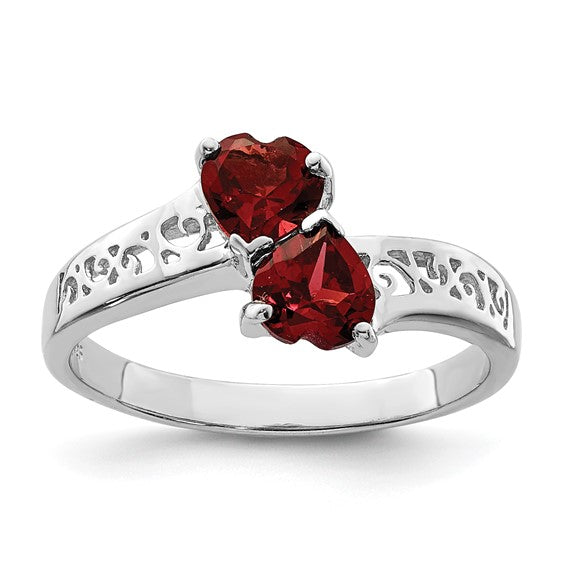 Genuine Garnet Sterling hotsell Silver Filigree Ring