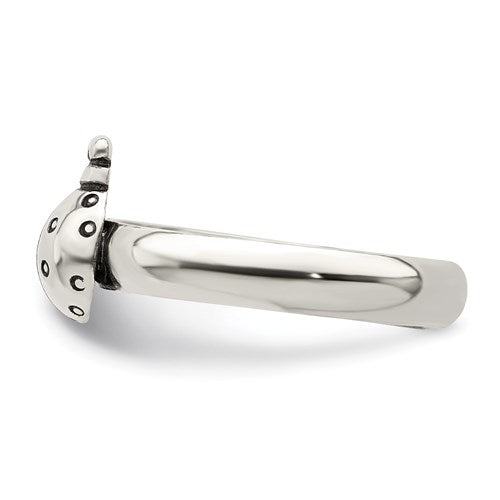 Sterling Silver 3mm Ladybug Toe Ring- Sparkle & Jade-SparkleAndJade.com QR773