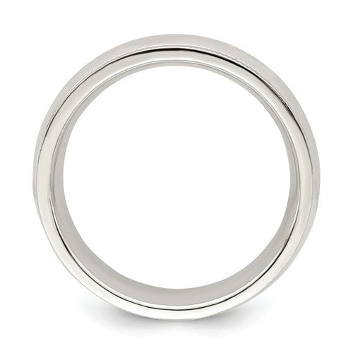 Sterling Silver 6mm Milgrain Comfort Fit Band- Sparkle & Jade-SparkleAndJade.com 