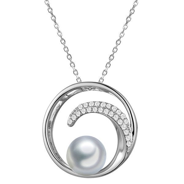 925 Silver Gold Y Chain with Pearl SHM14TH2