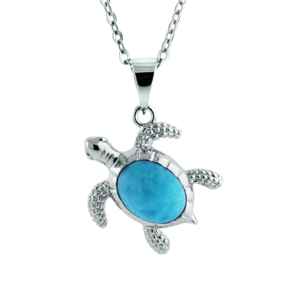 Fine silver turtle pendant newest