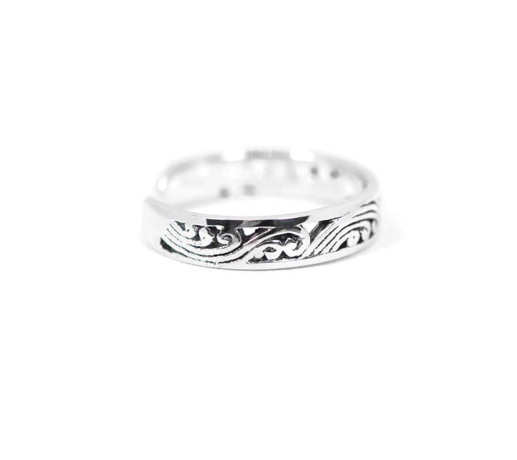 Sterling Silver Antiqued Filigree Design Toe Ring- Sparkle & Jade-SparkleAndJade.com A-1180-002744-00