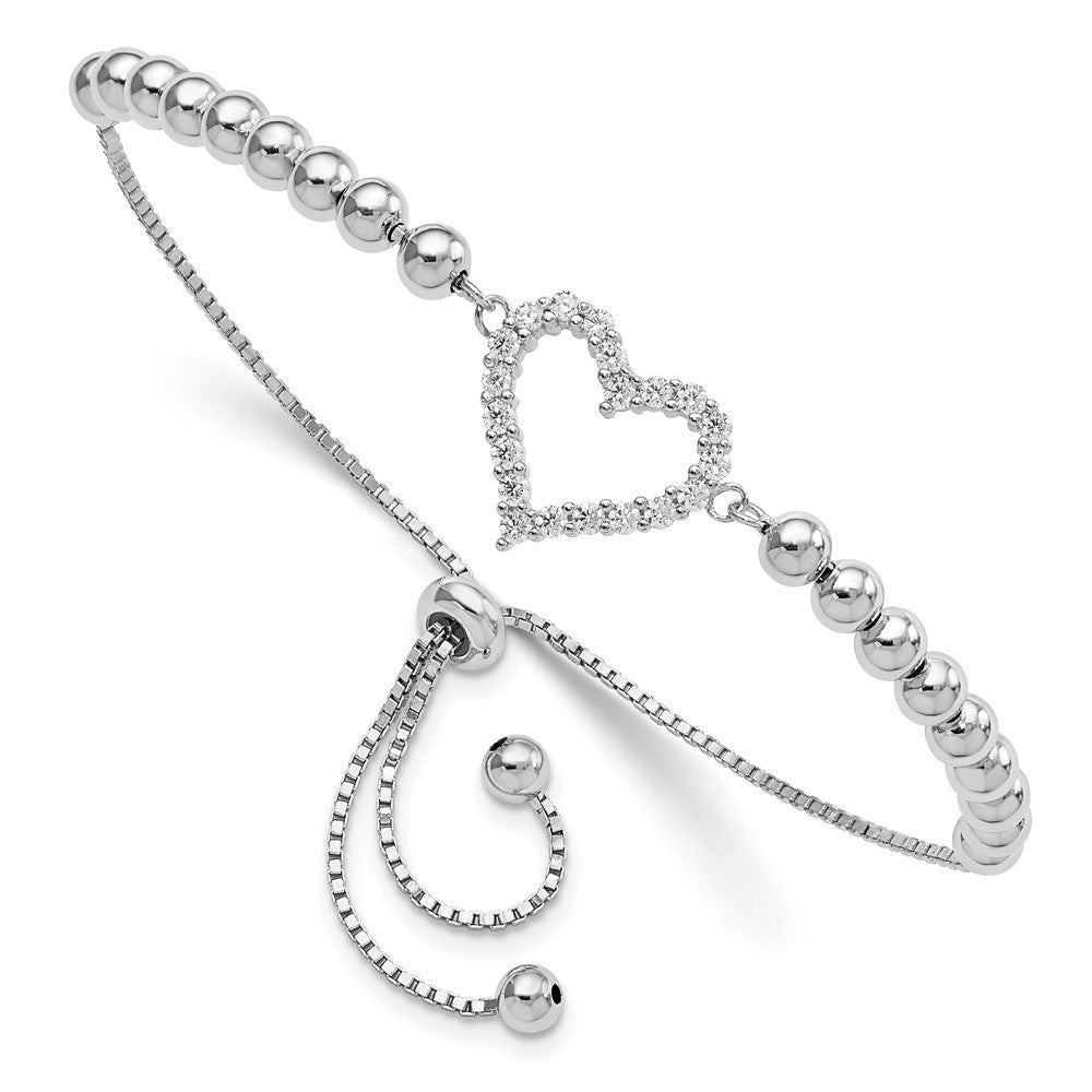Adjustable Stainless Steel Tiny Heart Bracelet – PrettyLittleLadies