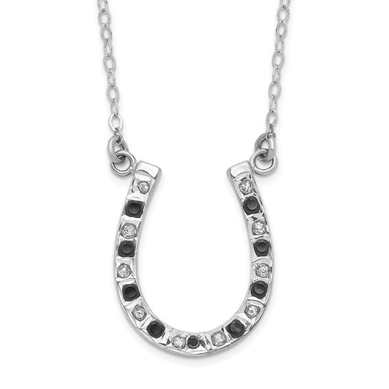 Allison Kaufman Modern Horseshoe Diamond Pendant 070456 - Sami Fine Jewelry