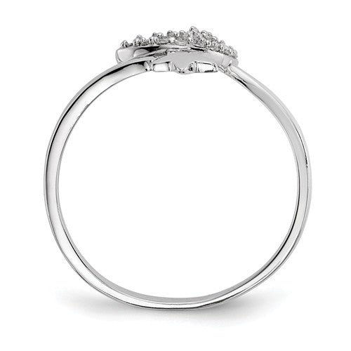 192586c01 Sterling Silver CZ Moon And Star Ring- Sparkle & Jade-SparkleAndJade.com