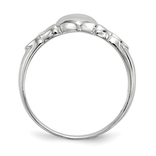 Sterling Silver Celtic Knot Claddagh Ring- Sparkle & Jade-SparkleAndJade.com 