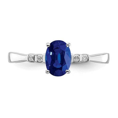 Blue Sapphire September Birthstone .925 Sterling buying Silver PETITE Ring!