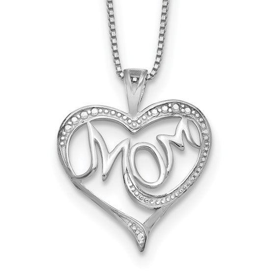 Engraved mother necklace sterling silver engraved customized family pe –  Glamcarat