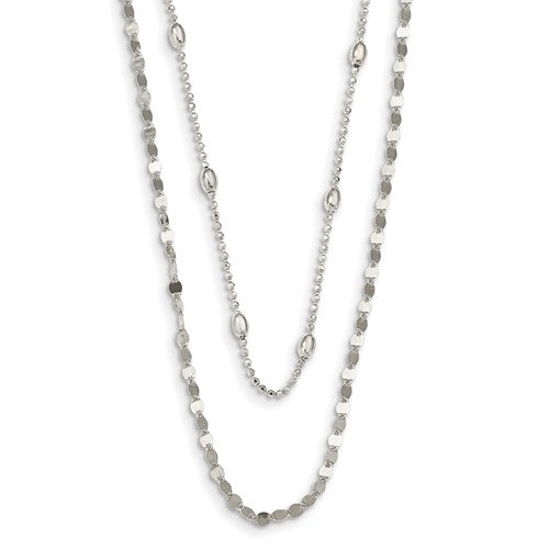 Tour De Cou Chaîne Serpent Perles Argent Sterling 12+3 Mm - Bijou Fantaisie Neuf Avec étiquettes