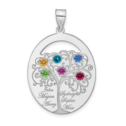 Customizable Handmade Birthstone Family Tree Necklace – Nancy Nelson Jewelry