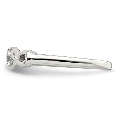 Sterling Silver Infinity CZ Promise Ring- Sparkle & Jade-SparkleAndJade.com 
