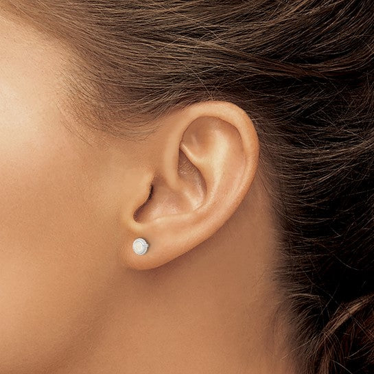 Sterling Silver Moonstone Earrings- Sparkle & Jade-SparkleAndJade.com QE17425