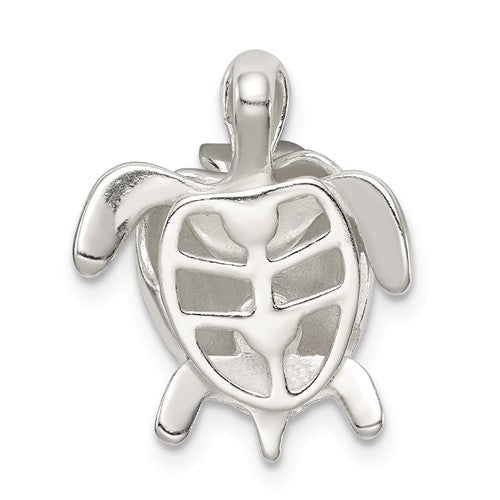 Sterling Silver Mother & Movable Baby Turtle Pendant- Sparkle & Jade-SparkleAndJade.com QC6309