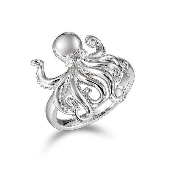 Sterling Silver Palau Octopus Ring by Alamea- Sparkle & Jade-SparkleAndJade.com 686-13-01-050