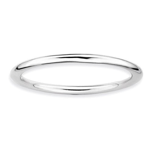 Sterling Silver Stackable Expressions 1.5mm Polished Ring- Sparkle & Jade-SparkleAndJade.com 
