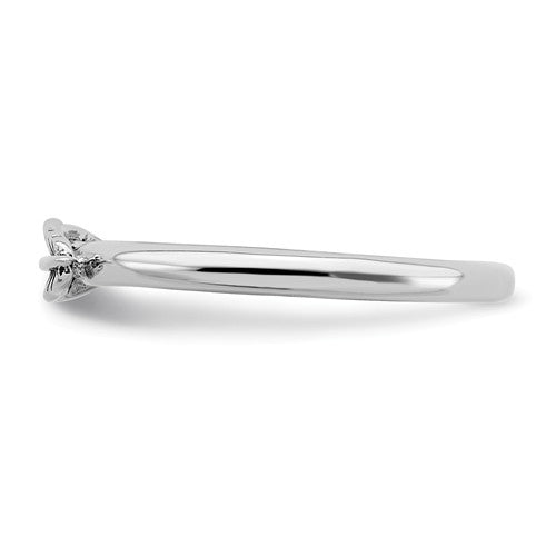 Sterling Silver Stackable Expressions Antiqued Feather Ring- Sparkle & Jade-SparkleAndJade.com 