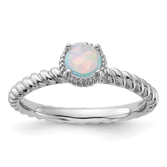 Opal, peridot sterling silver adjustable ring deals