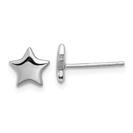 Sterling Silver Star Post Earrings- Sparkle & Jade-SparkleAndJade.com QE17548