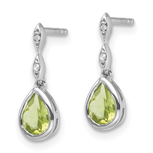 Glitzy Rocks Sterling Silver Gemstone Trillion-Cut Leverback Drop Earrings - On Glitzy Rocks Sterling Silver Gemstone Trillion-Cut Leverback Drop Earrings - On