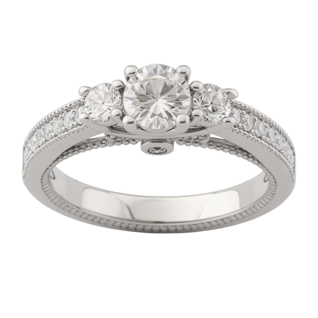 Men’s 925 Sterling Silver 9mm Cubic Zirconia Ring – Sizes 8-12 In Gift Box