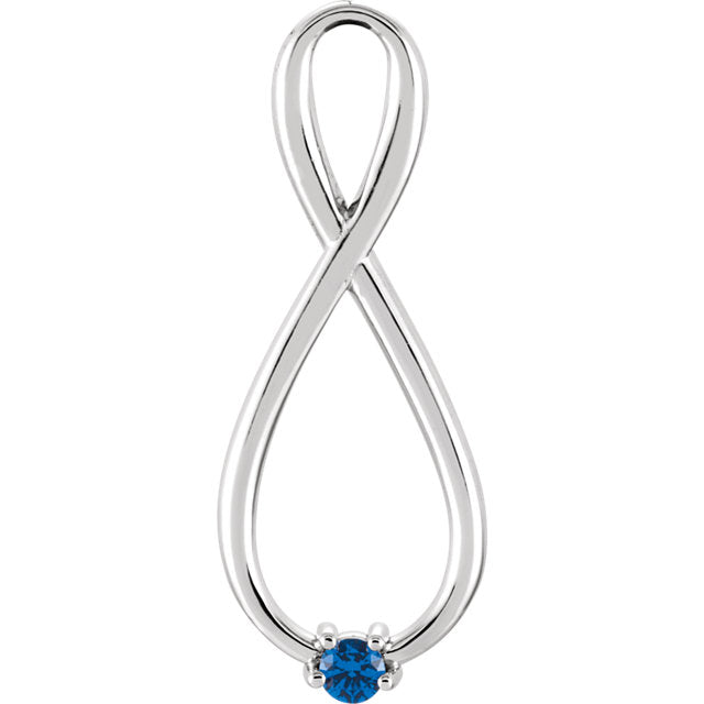 Personalized Birthstone Mother's Family Infinity Pendant Necklace