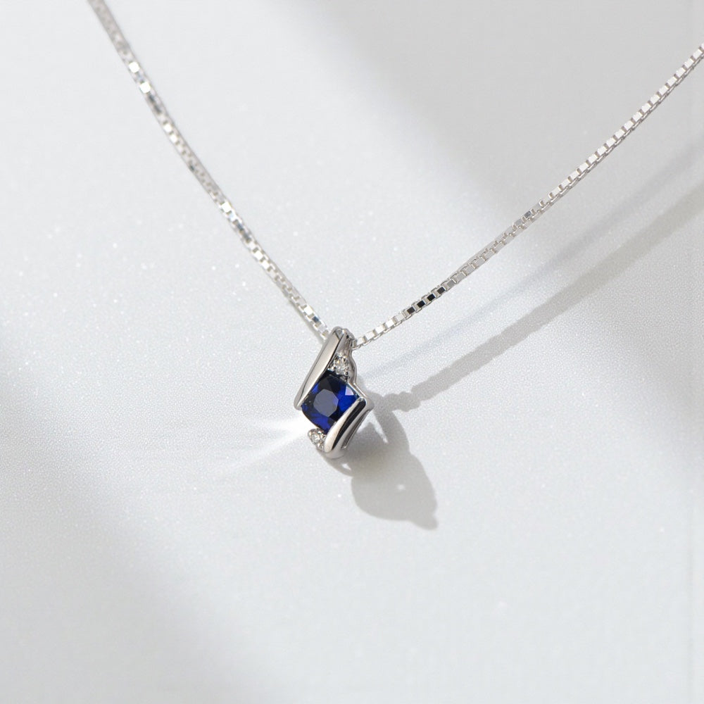 Cushion Cut Gemstone & Diamond Pendants- Sparkle & Jade-SparkleAndJade.com 