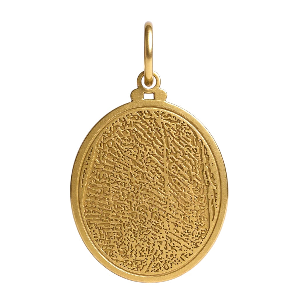 Engraved Fingerprint Charm Pendant- Sparkle & Jade-SparkleAndJade.com 