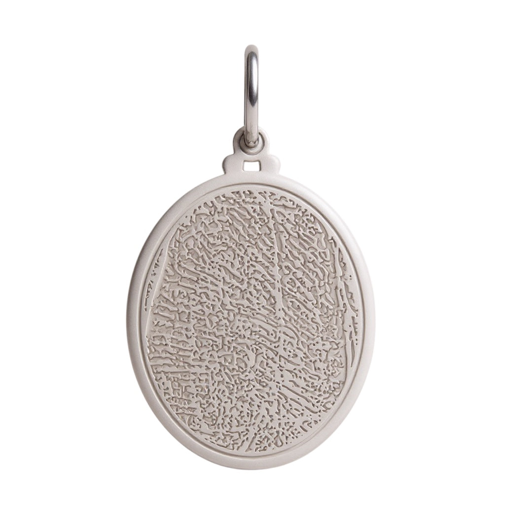 Engraved Fingerprint Charm Pendant- Sparkle & Jade-SparkleAndJade.com 