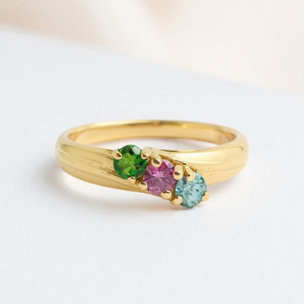 Mother's Family Birthstone Ring- Sparkle & Jade-SparkleAndJade.com 