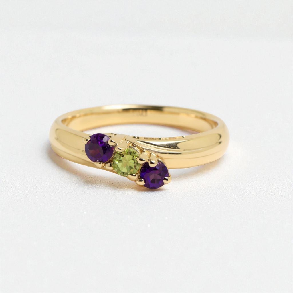Mother's Family Birthstone Ring- Sparkle & Jade-SparkleAndJade.com 
