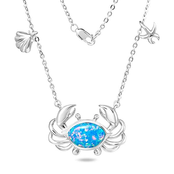 Alamea Opal Crab Harmony Necklace- Sparkle & Jade-SparkleAndJade.com 