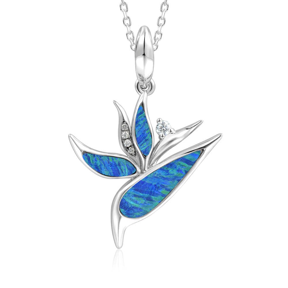 Alamea Prismé Opal Bird of Paradise Pendant- Sparkle & Jade-SparkleAndJade.com 