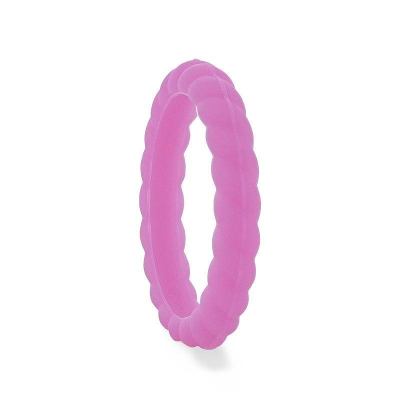 ALEXANDRA Stackable Twist Lilac Silicone Ring - 2mm - Free with Purchase of any Thorsten Ring- Sparkle & Jade-SparkleAndJade.com 