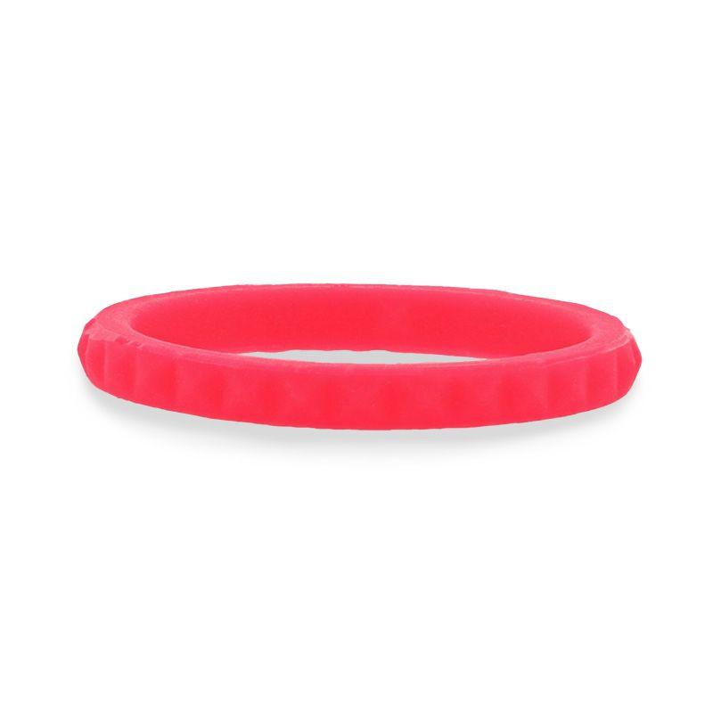CUPID Pink Stackable Faceted Silicone Ring - 2mm - Free with Purchase of any Thorsten Ring- Sparkle & Jade-SparkleAndJade.com 