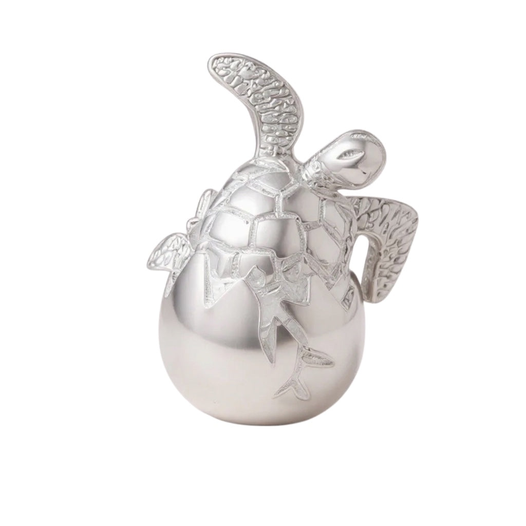 Sterling Silver Moveable Hatchling Egg Baby Turtle Pendant- Sparkle & Jade-SparkleAndJade.com 