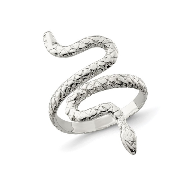 Sterling Silver Snake Ring- Sparkle & Jade-SparkleAndJade.com 