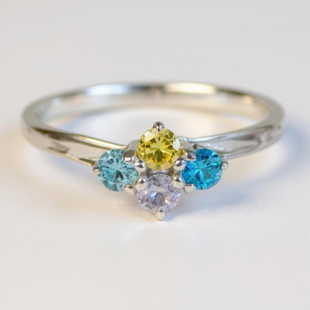 Mother's Family Birthstone Ring- Sparkle & Jade-SparkleAndJade.com 